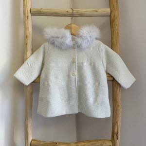 Cappottino Mac Ilusion bianco con cappuccio