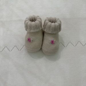 Babbucce beige e orchidea Primodì