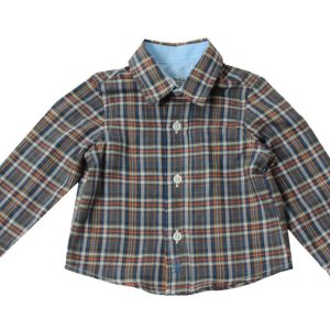 Camicia a quadri Dr.Kid grigia e blu