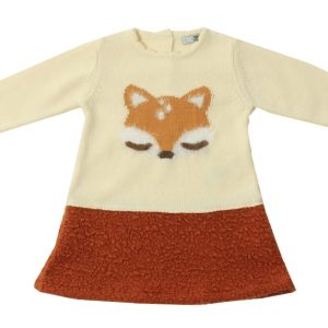 Vestito in caldo cotone Dr.Kid con volpe