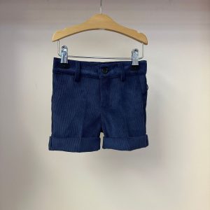 Bermuda Ambarabà blu a costine