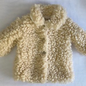 Pelliccia teddy panna