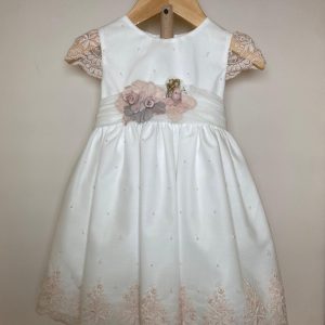 Abito pizzo rosa Mimilù