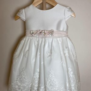 Abito mikado e pizzo Mimilù