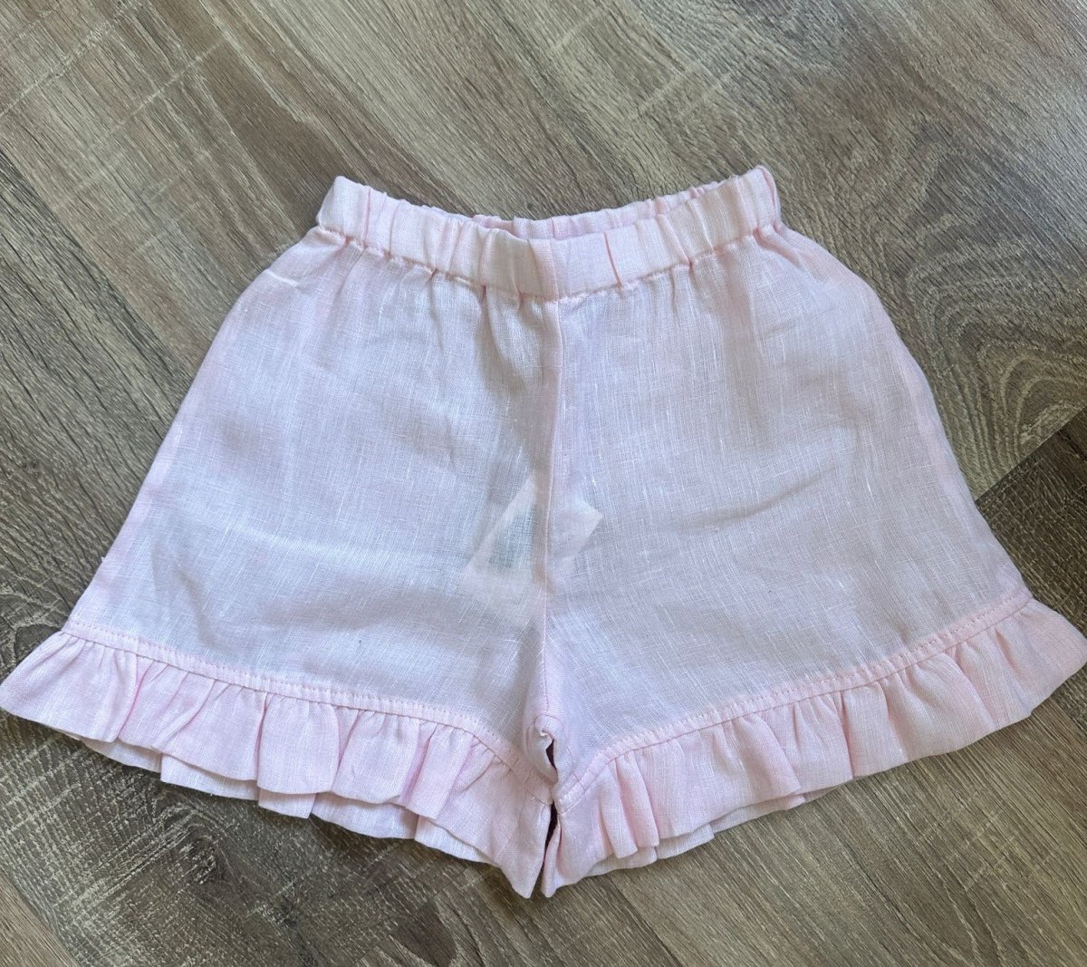 Bermuda rosa in lino PerTe - immagine 2