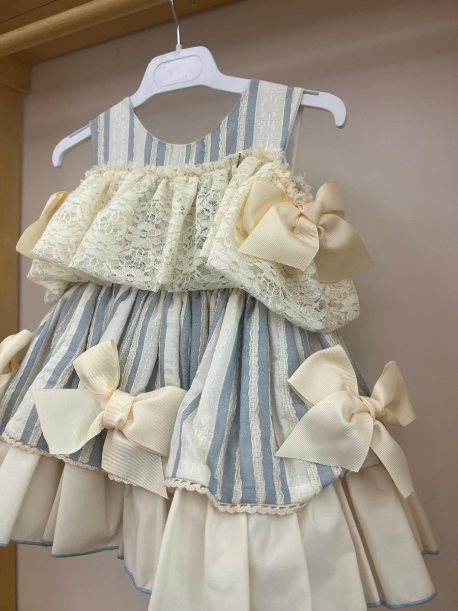 Abito Meriche Panna Celeste - immagine 3