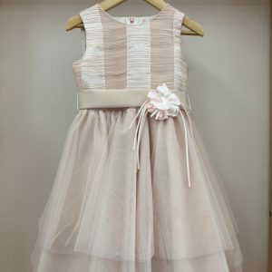 Abito rosa con fiore Dilù