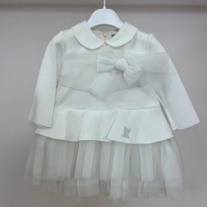 Abito bianco con fiocco Illiana