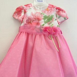 Vestito fiori fuxia Ambarabà
