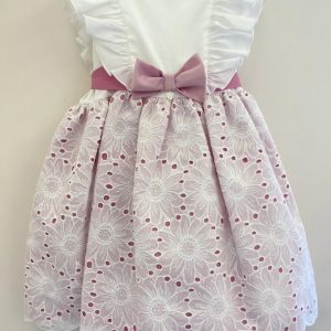 Vestito pizzo sangallo Dilù