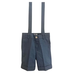 Bermuda con bretelle celeste Ambarabà