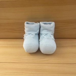 Babbucce celeste con fiocco