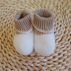 Babbucce bianco e tortora I Delfi