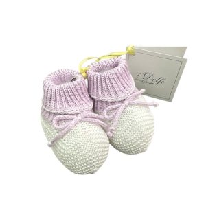 Babbucce fiocco lilla I Delfi