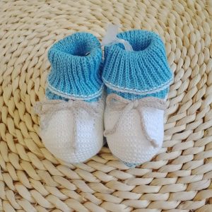 Babbucce bianco e azzurro I Delfi