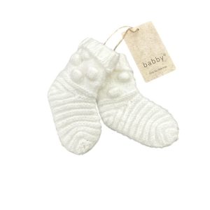 Babbucce nocciolino bianche