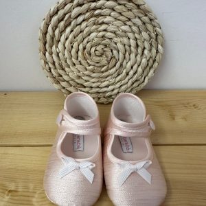 Ballerine culla rosa in raso fiocco Ambarabà