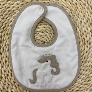 Bavetta bianca unicorno beige Biribò