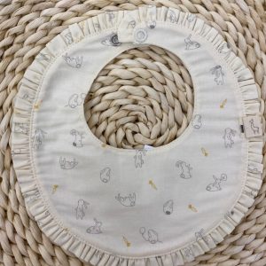 Bavetta panna coniglietti Baby Gi