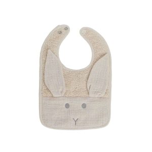 Bavetta bunny tortora Baby Gi