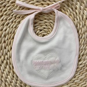 Bavetta cuore con tulle