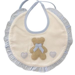 Bavetta cuore orso cuore celeste
