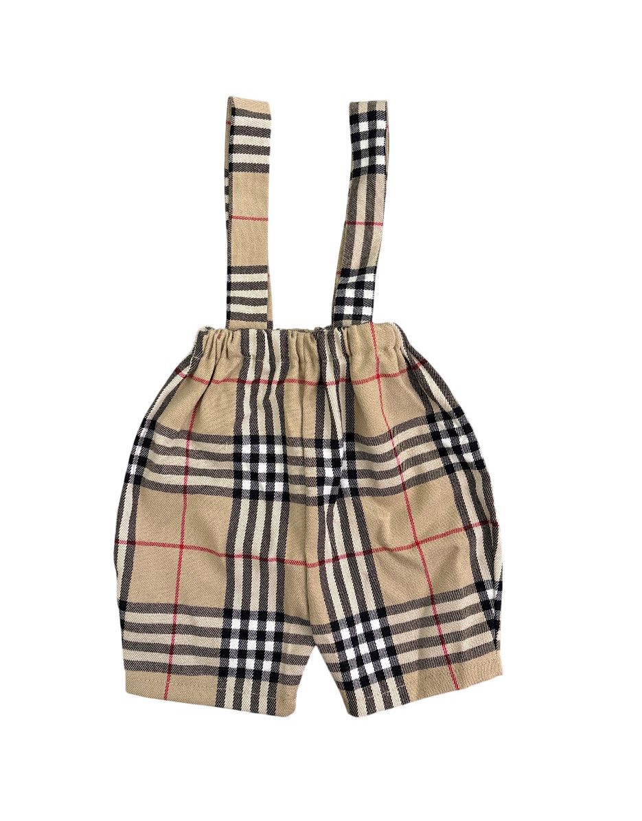 Bermuda bretelle tartan - immagine 2