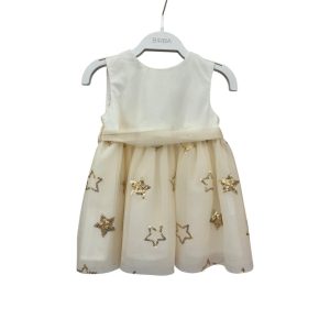 Vestito panna con stelle dorate Birba