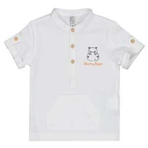 T-shirt bianca Birba hippo