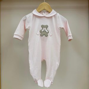 Tutina rosa orso con cuori