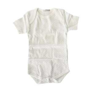 Body bianco pois celeste Dr. Kid