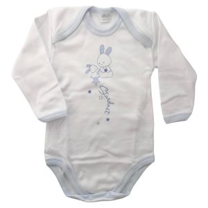 Body bianco cotone garzato conigli Ellepi