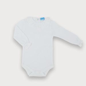 Body a manica lunga con colletto a rouche Sardon