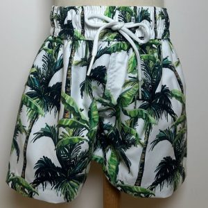 Boxer bianco con palme Island Coco