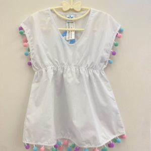 Caftano con pom pom Sardon