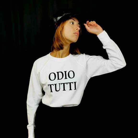 FELPA UNISEX “ODIO TUTTI” - immagine 3