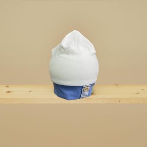 Cappellino bianco e blu avio Ninnaoh