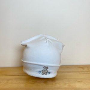 Cappellino cuore orso cuore celeste