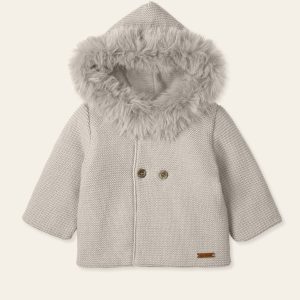 Cappottino in lana tortora Mac Ilusion