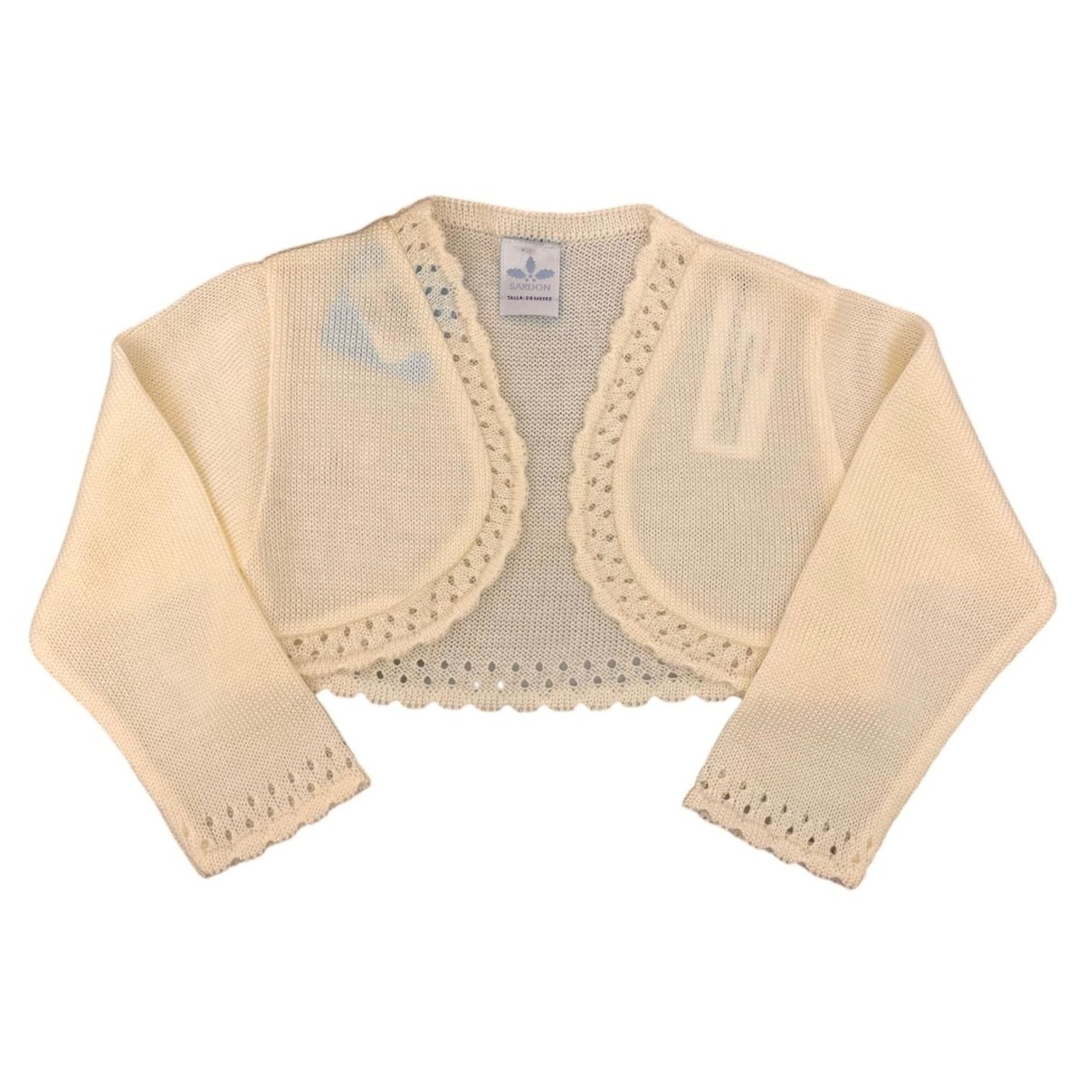 Cardigan corto panna Sardon