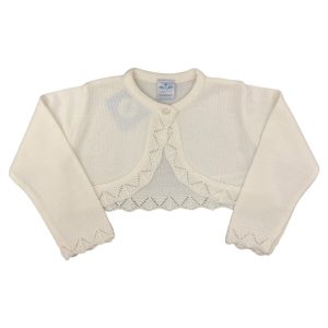 Cardigan corto bianco latte Sardon