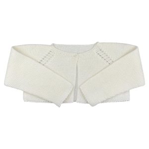Cardigan bianco latte corto Yoedu