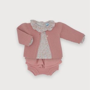 Completo 3 pezzi rosa Sardon