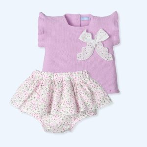 Completo maglia e culotte lilla Mac ilusion