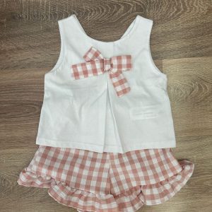 Completo Sardon bianco e rosa