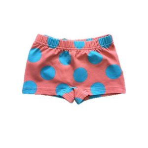 Costume a bolle arancio e verde acqua Sardon