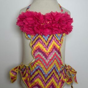 Trikini zig zag con petali Island Coco