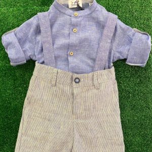 Completo Ambarabà blu denim