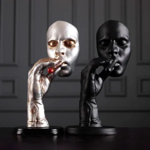 Elegant Cigar Smoker Sculpture