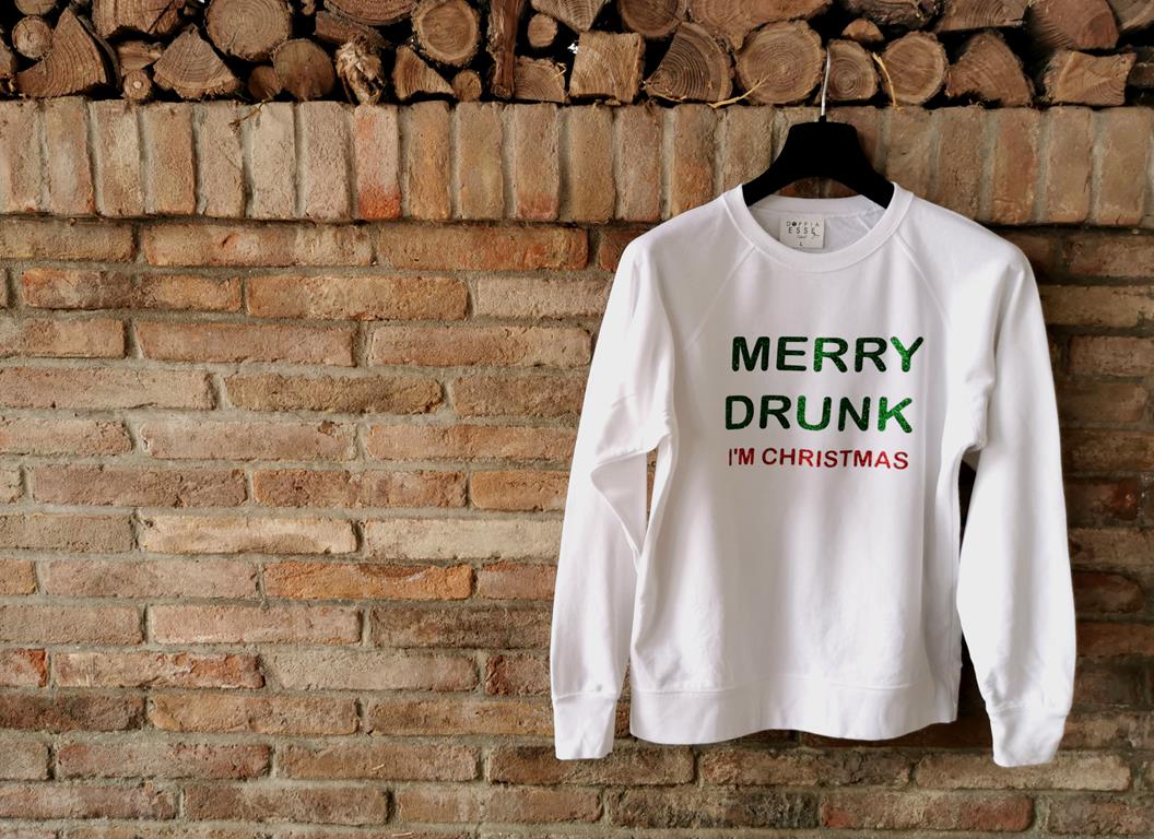 MERRY DRUNK (felpa UNISEX) - immagine 4